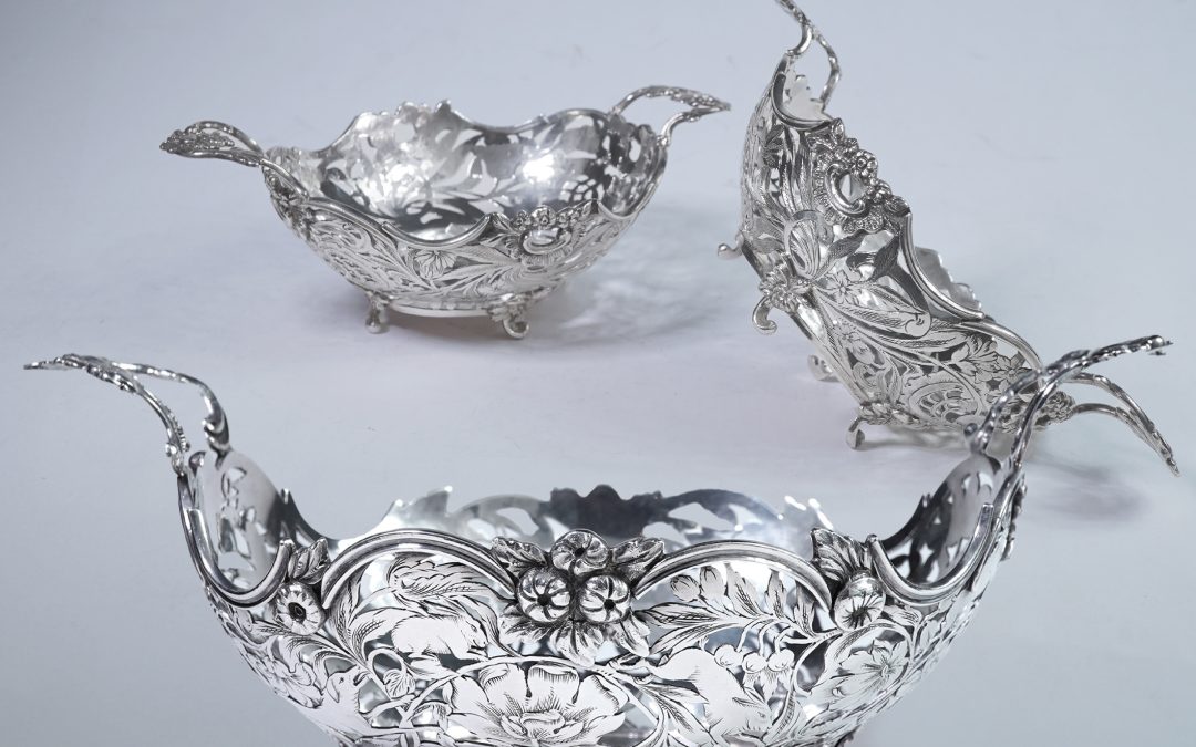 A superb set of Rococo silver baskets with a story to tell…