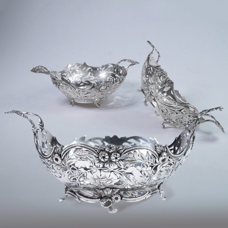 Rococo Dutch Silver Baskets