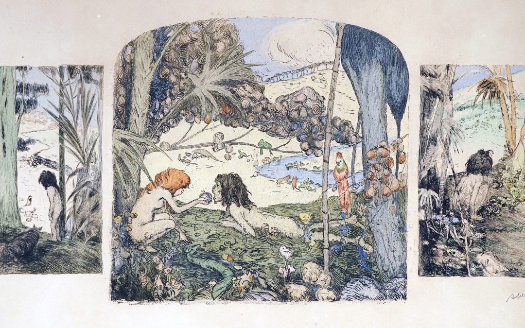 Abel Pann: Garden of Eden, 1916