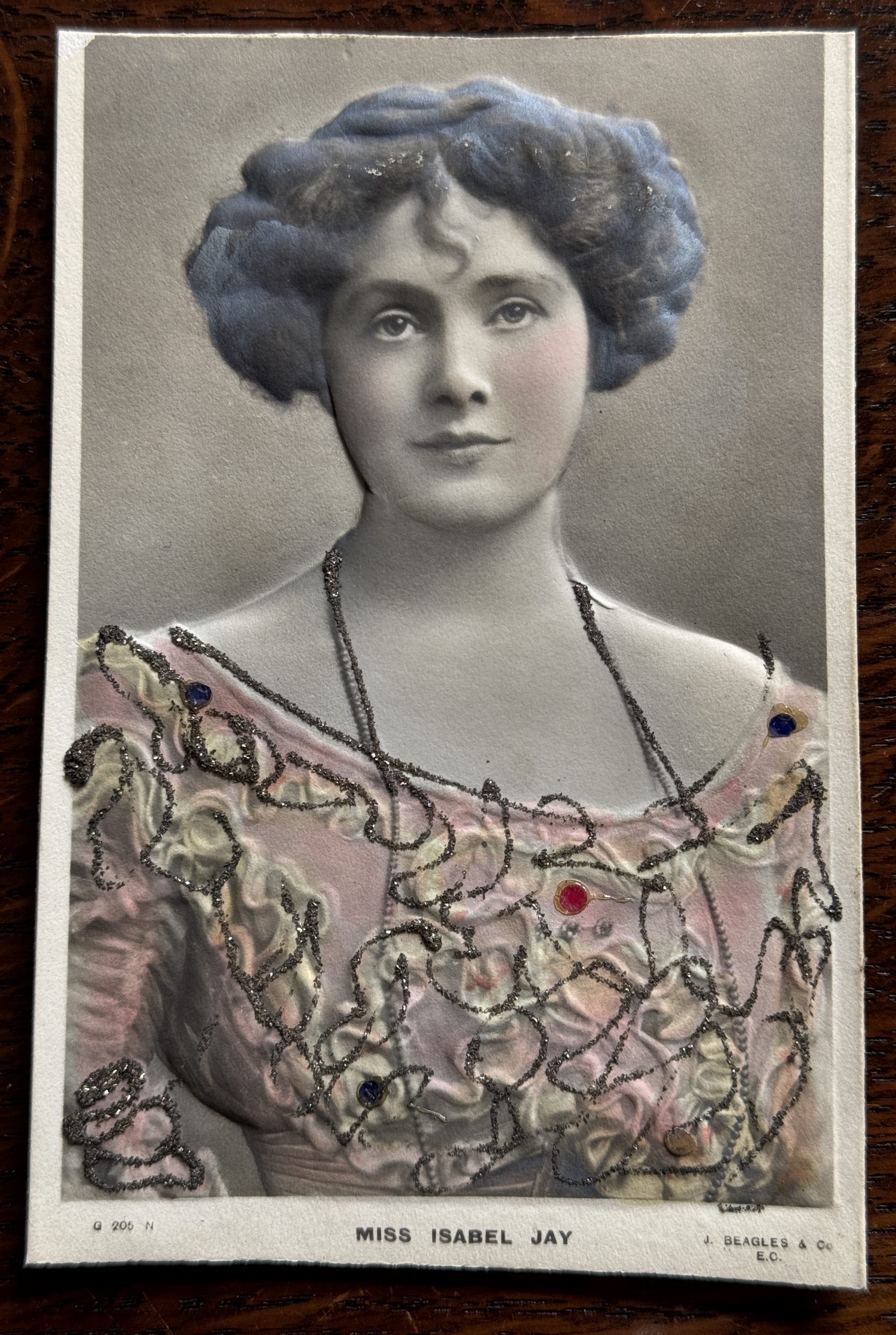 Edwardian theatrical portrait — signed