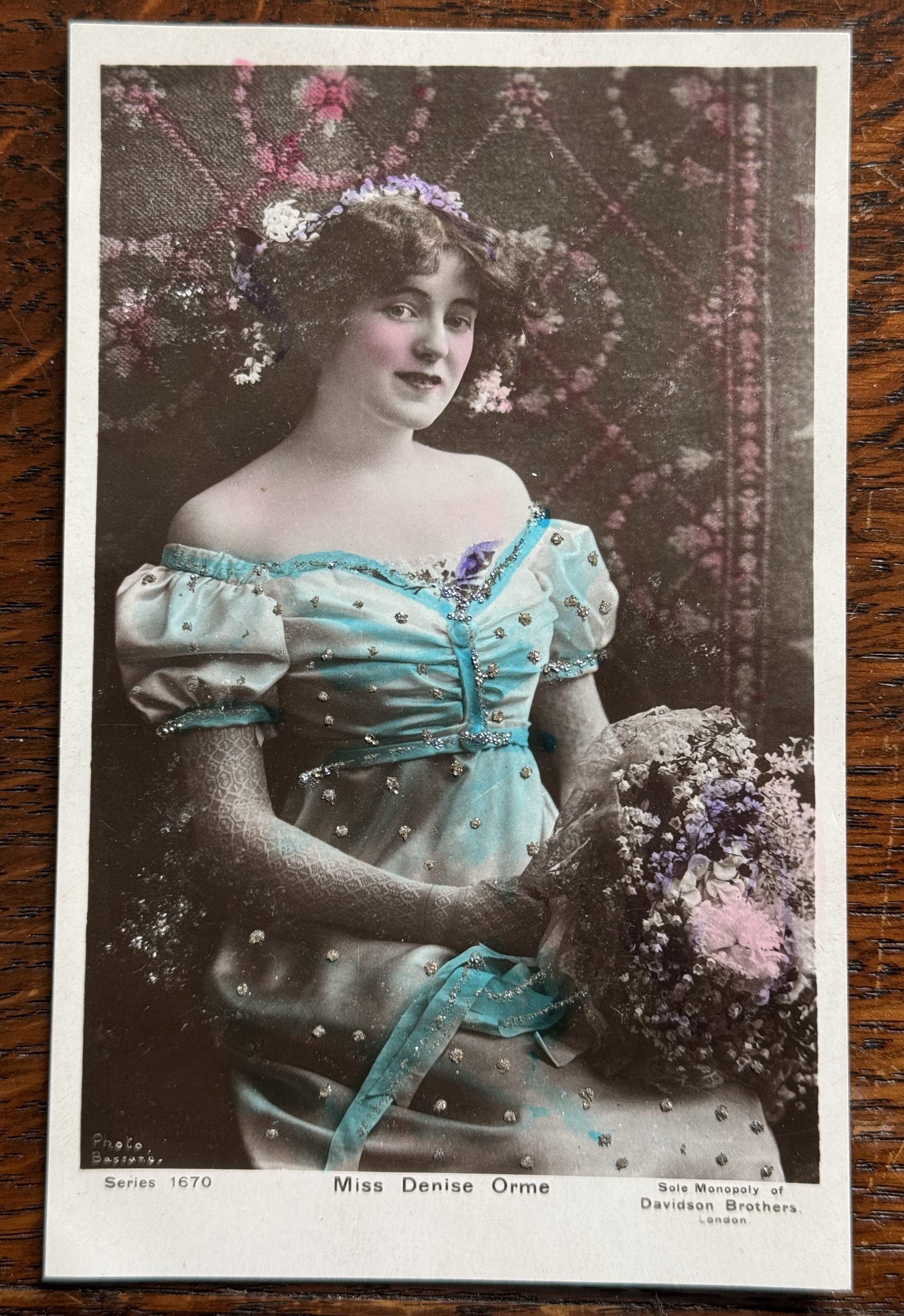 Miss Denise Orme — signed theatrical portrait, c.1905