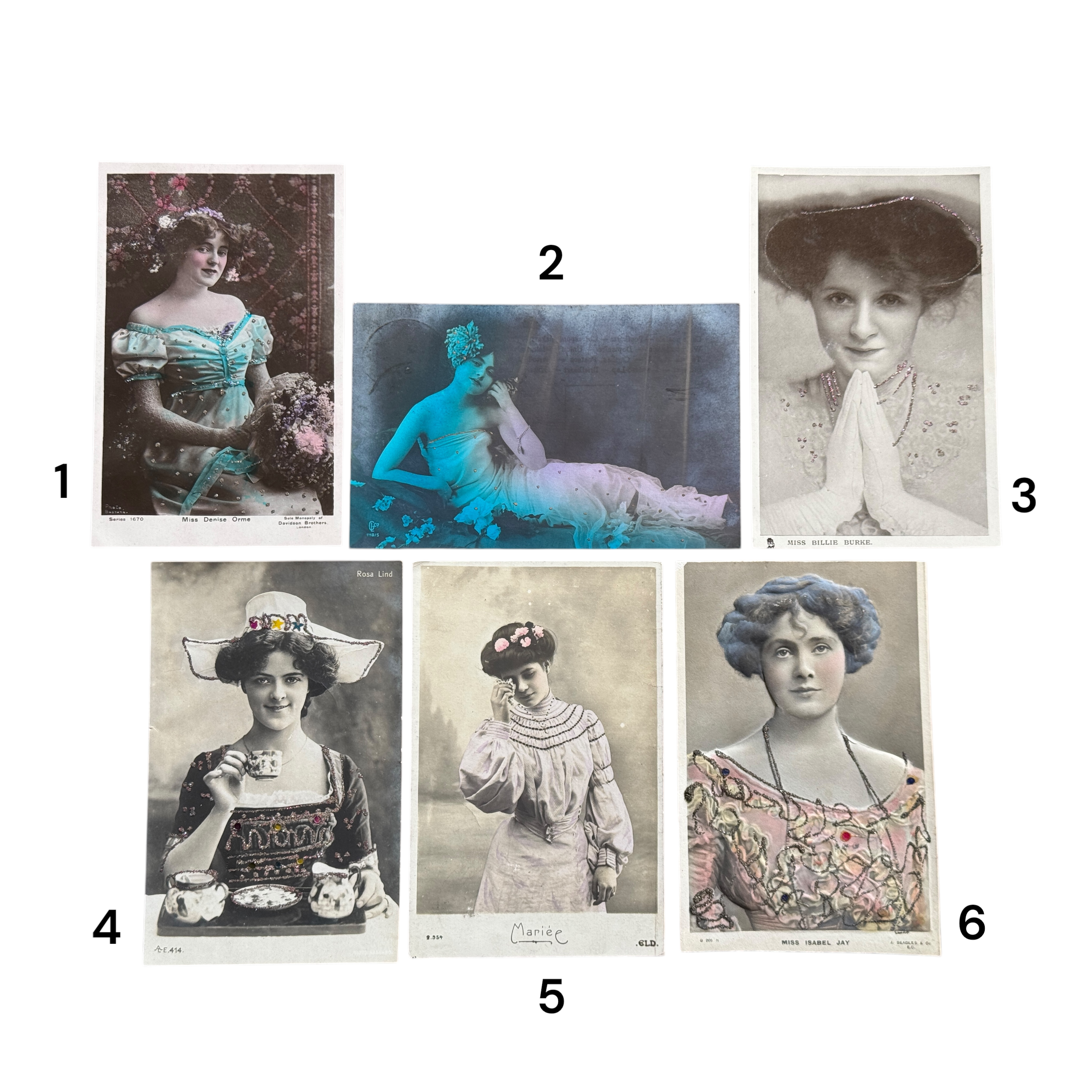 Pop Culture 1905 — Edwardian theatrical portrait photographs, signed