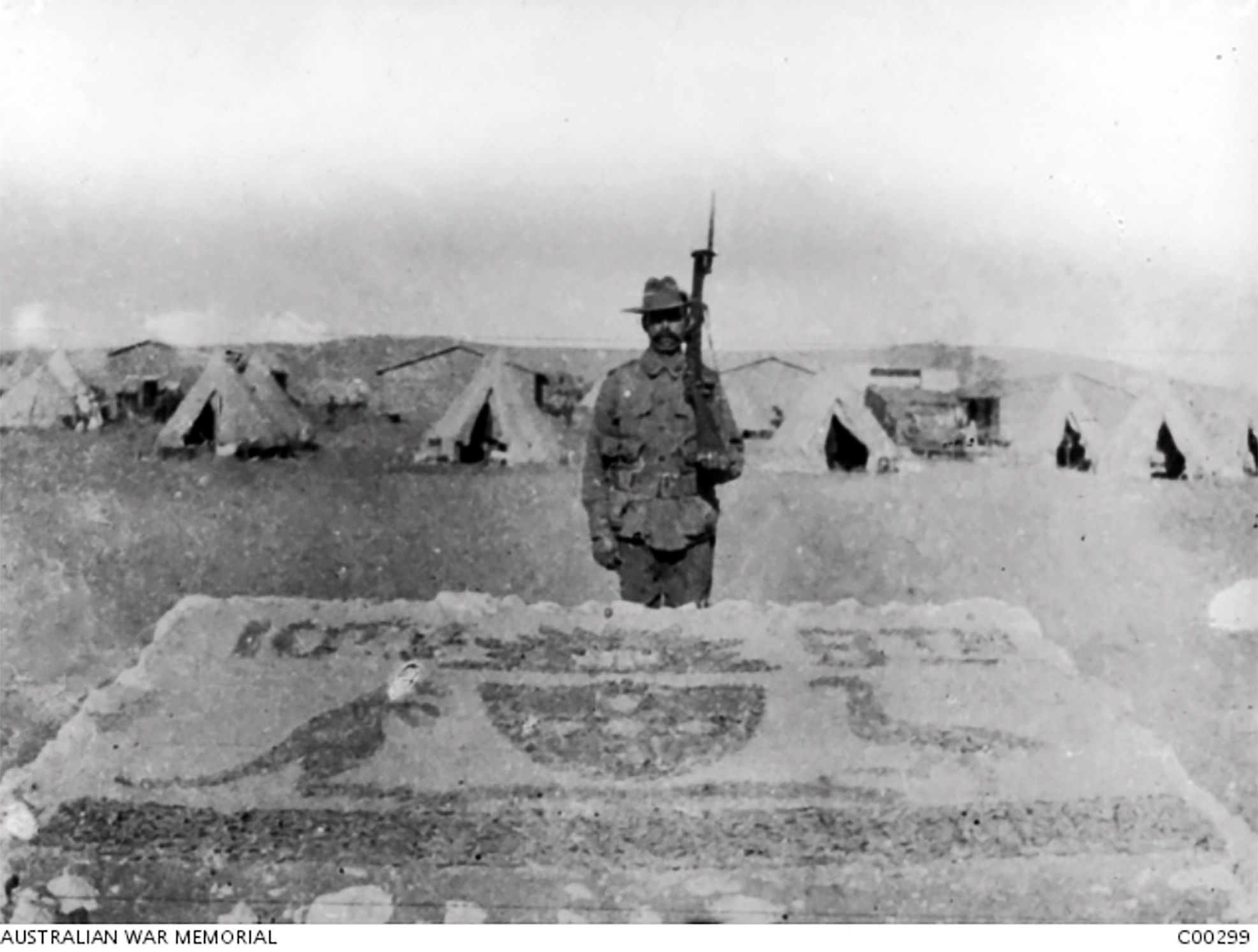 10th Battalion AIF in camp outside Cairo, 1914