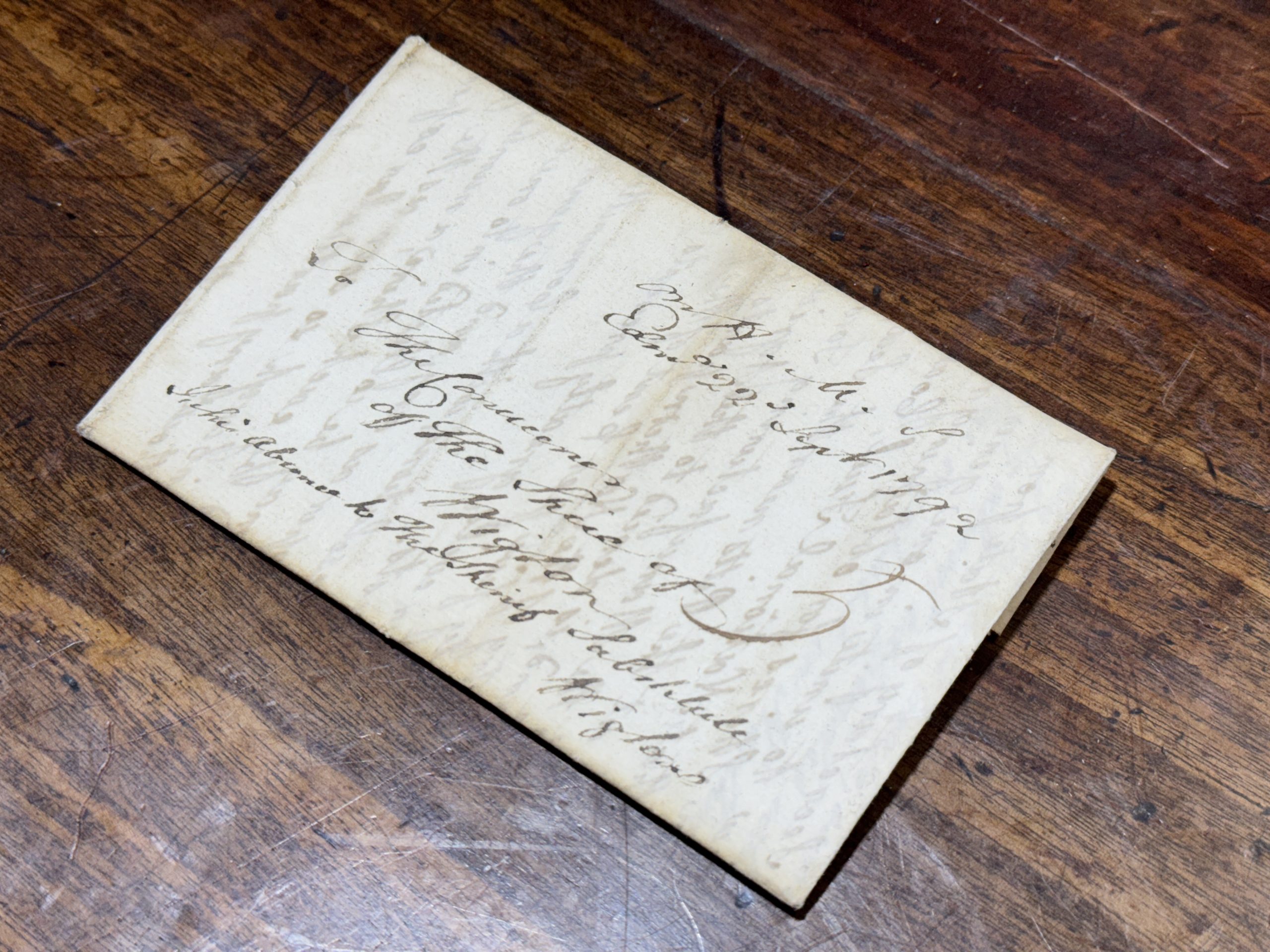 Fraser letter — exterior with wax seal