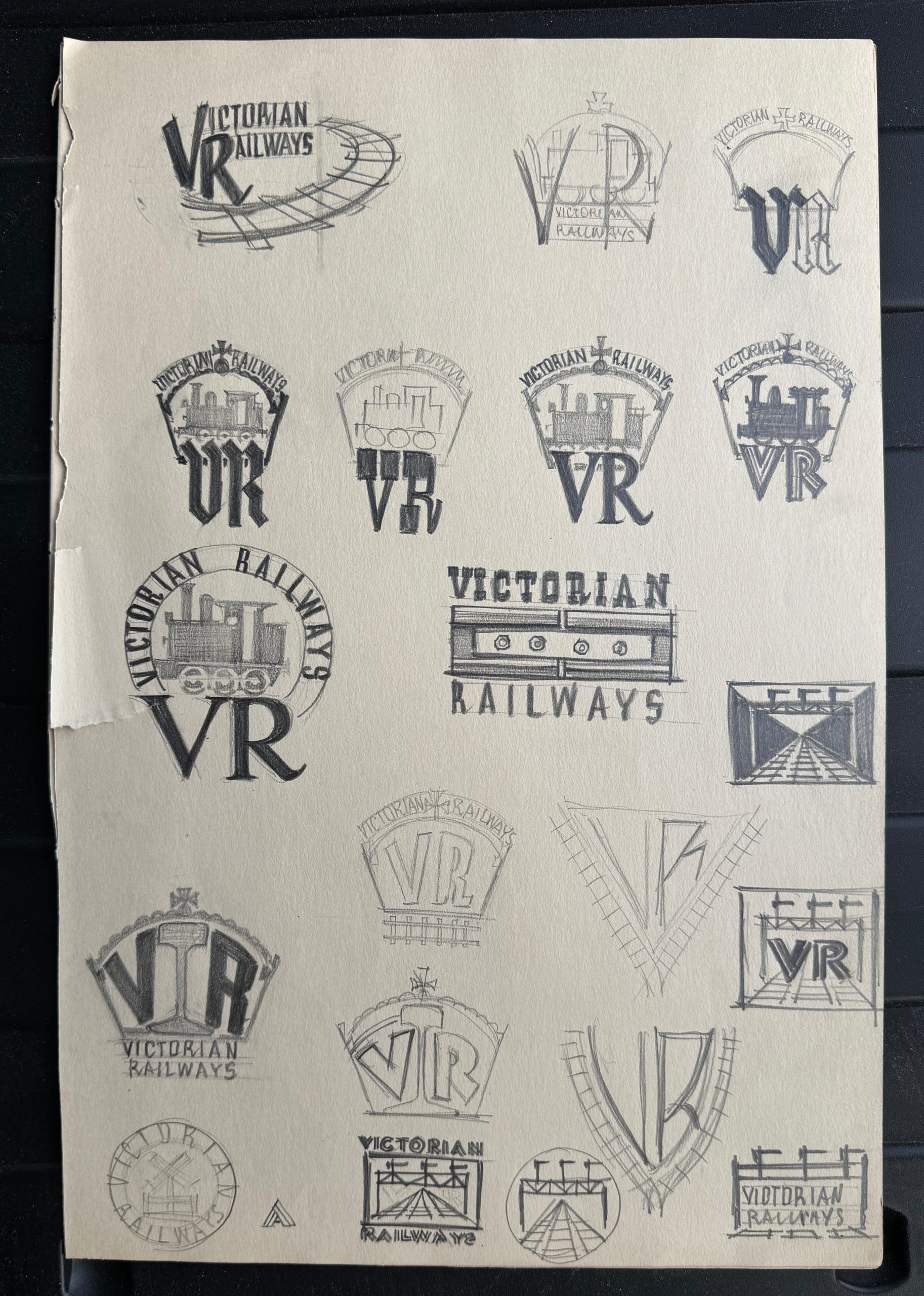 Kenneth Jack — Victorian Railways logo designs, 1960s