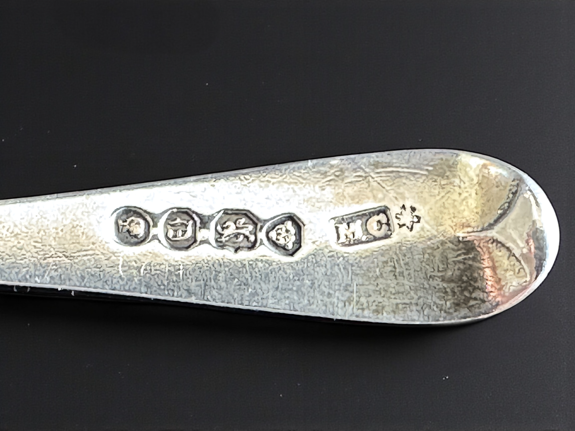 Chawner hallmarks — WC and MC London silver marks